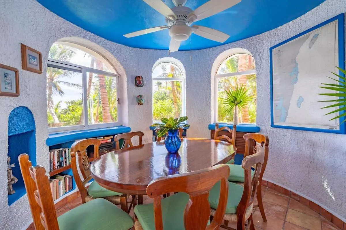 Casa Luna Ocean Front Home In Akumal Half Moon Bay Villa